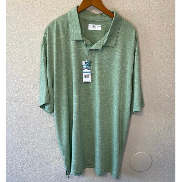 Cubavera Other - NWT Cubavera Golf Tennis Men’s Light Green Casual Short Sleeve Polo Size XL